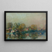 Amiens bordes del río - Albert Lebourg — cuadro enmarcado en la pared