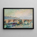 El Puente de la Tournelle y el muelle de Béthune - Albert Lebourg — cuadro enmarcado en la pared