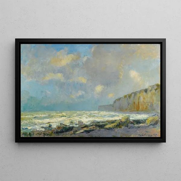 de la marea creciente Veulettes - Albert Lebourg — cuadro enmarcado en la pared