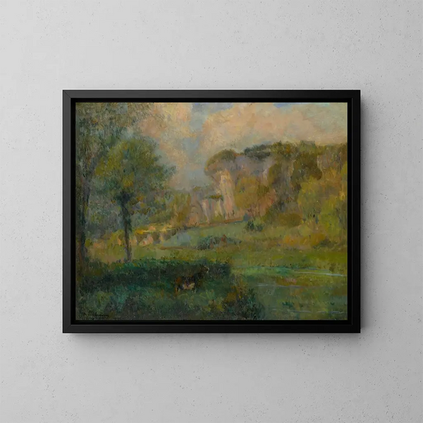 Landscape Painting - Albert Lebourg — framed artwork on a wall