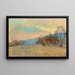 Landscape near Rouen - Albert Lebourg — framed artwork on a wall
