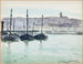 Boulogne-sur-Mer, barcos en el puerto - Albert Marquet — vista de la obra