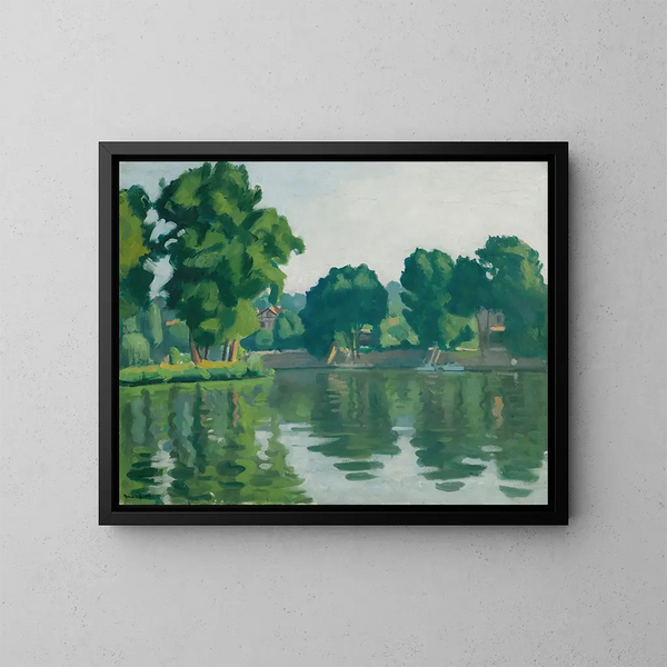 La Seine à Poissy - Albert Marquet — framed artwork on a wall