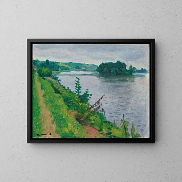La Seine à Rolleboise - Albert Marquet — framed artwork on a wall