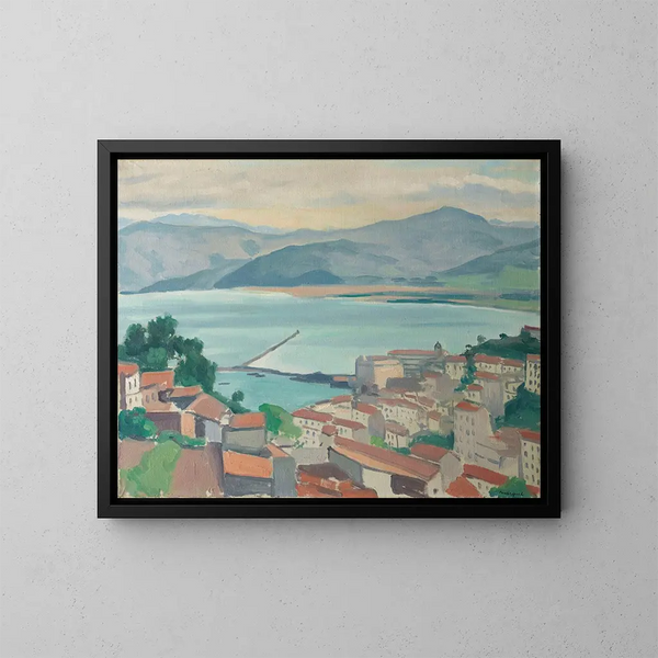 La Ville par temps clair - Albert Marquet — framed artwork on a wall