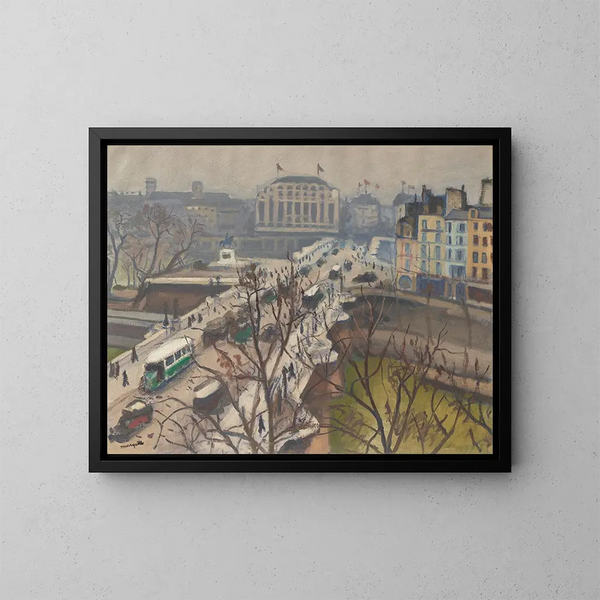 Le Pont Neuf - Albert Marquet — framed artwork on a wall