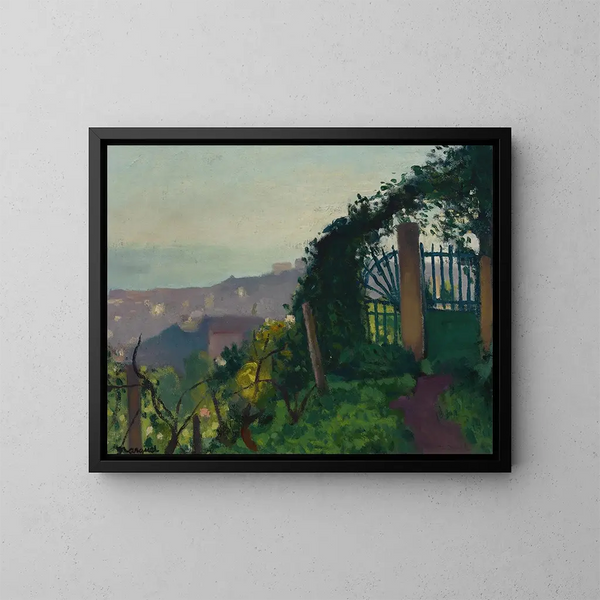 The Gateway in the greenery - Albert Marquet — framed artwork on a wall