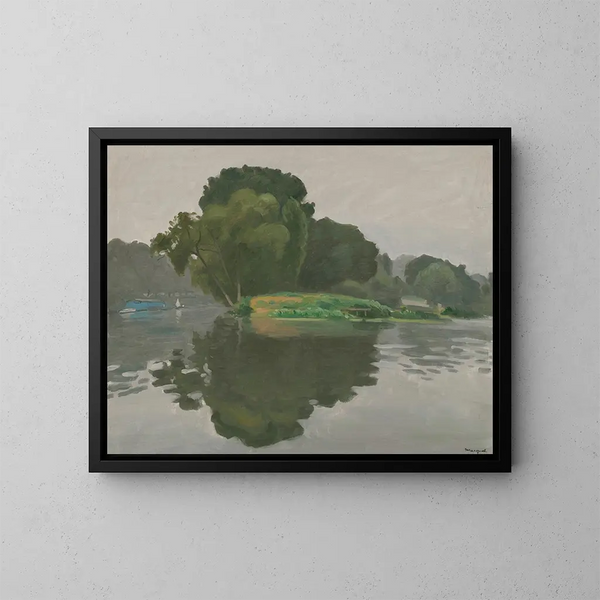 Le Poissy - Albert Marquet — framed artwork on a wall