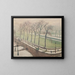Pont Neuf bajo la nieve - Albert Marquet — cuadro enmarcado en la pared