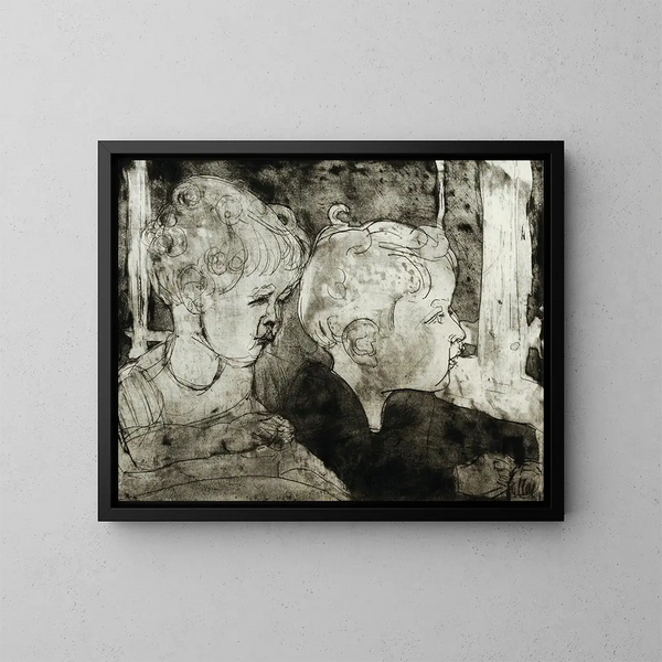 Kaspar y Judith II - Albert Müller — cuadro enmarcado en la pared