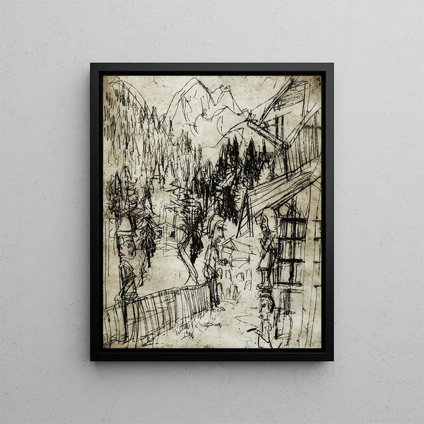 Albert Mller - Kirchnerhaus auf dem Wildboden mit Blick ins Sertig.webp