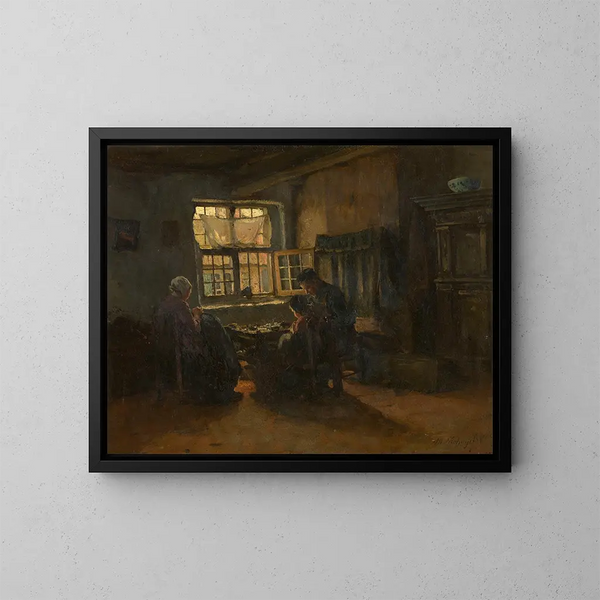 Interior - Albert Neuhuys — cuadro enmarcado en la pared
