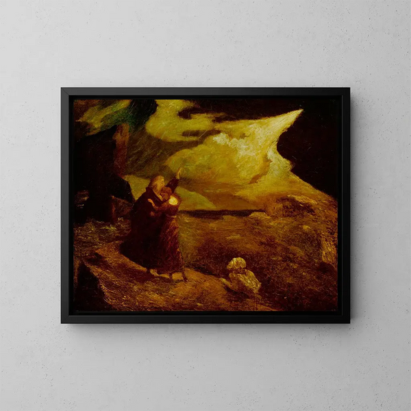 La Tempête - Albert Pinkham Ryder — framed artwork on a wall
