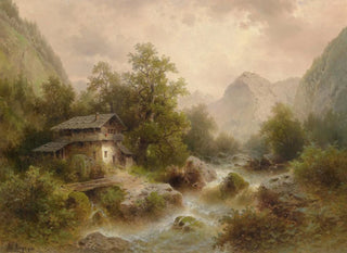 Albert Rieger - Mhle am Gebirgsbach.webp