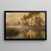 Amanecer en la niebla - Albert Rigolot — cuadro enmarcado en la pared