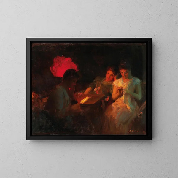 A mano - Albert Ritzberger — cuadro enmarcado en la pared