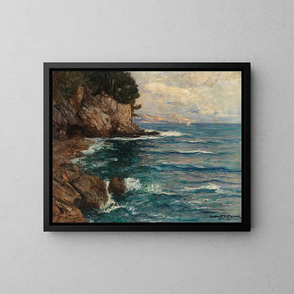 Roches de Capri - Albert Wenk — cuadro enmarcado en la pared