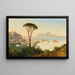 Vista de la bahía de Nápoles - Albert Zimmermann — cuadro enmarcado en la pared