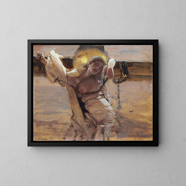 El Mártir - Albert von Keller — cuadro enmarcado en la pared