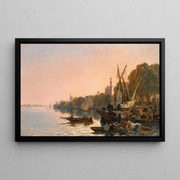 Alberto Pasini - A Ferry On The Nile.webp