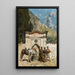 Abreuvant les chevaux - Alberto Pasini — framed artwork on a wall