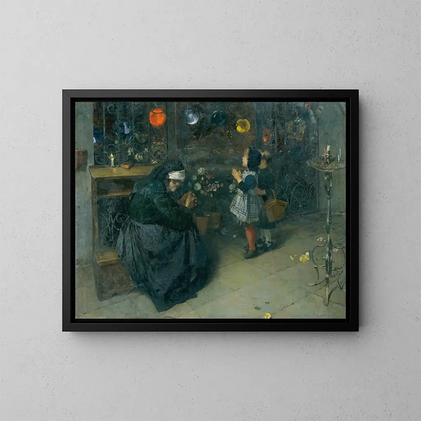 Viernes Santo - Albin Egger-Lienz — cuadro enmarcado en la pared