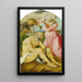 Job sur le tas de fumier - Albrecht Dürer — framed artwork on a wall