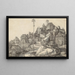 San Antonio leyendo - Albrecht Dürer — cuadro enmarcado en la pared