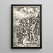 El martirio de Santa Catalina - Albrecht Dürer — cuadro enmarcado en la pared