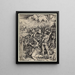 El martirio de Santa Catalina de Alejandría - Albrecht Dürer — cuadro enmarcado en la pared