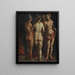 Venus y las Tres Gracias - Albrecht Dürer — cuadro enmarcado en la pared