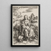 La Virgen y el Niño con el mono - Albrecht Dürer — cuadro enmarcado en la pared