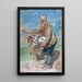 Reproduction of the painting The souvenir seller in Montevergine - Alceste Campriani