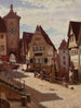 Am Plänlein en Rothenburg - Aleksander Gierymski — vista de la obra