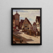 Am Plänlein en Rothenburg - Aleksander Gierymski — cuadro enmarcado en la pared