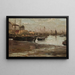 Croquis de puerto de pesca - Aleksander Gierymski — cuadro enmarcado en la pared