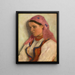 Girl from Bronowice - Aleksander Gierymski — framed artwork on a wall
