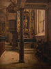 Interior painting of the Saint-Wolfgang Church in Rothenburg - Aleksander Gierymski — artwork view