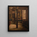 Interior painting of the Saint-Wolfgang Church in Rothenburg - Aleksander Gierymski — framed artwork on a wall