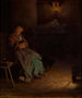 la Vieja mujer vigilando a un cadáver II - Aleksander Gierymski — vista de la obra
