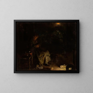 Aleksander Gierymski - Old Woman Watching over a Dead Body I.webp