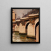 Pont Neuf in Paris - Aleksander Gierymski — framed artwork on a wall