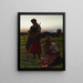 Prayer of the Angelus Domini - Aleksander Gierymski — framed artwork on a wall