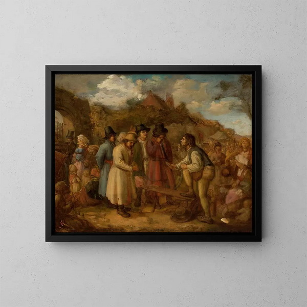 Feria de Tyniec - Aleksander Kotsis — cuadro enmarcado en la pared