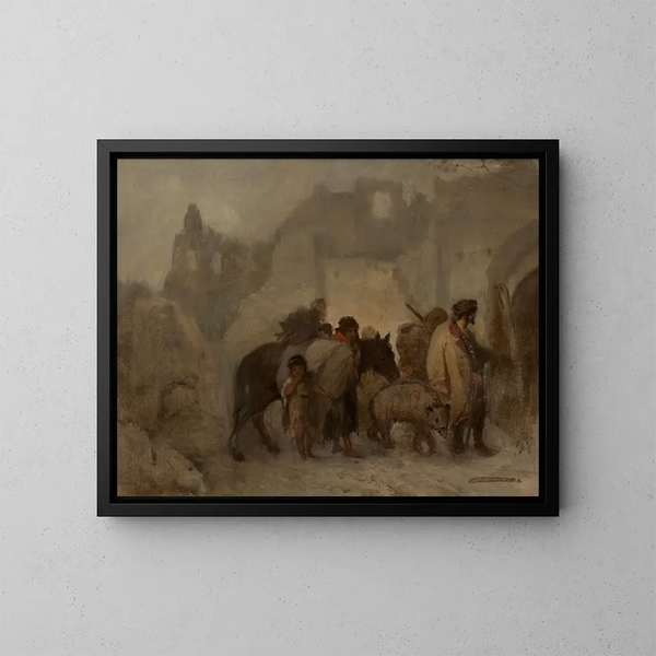 Gitanos - Aleksander Kotsis — cuadro enmarcado en la pared