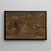 Mountainous painting in front of a hut - Aleksander Kotsis — framed artwork on a wall