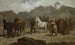Mercado de caballos - Aleksander Kotsis — vista de la obra