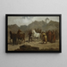 Mercado de caballos - Aleksander Kotsis — cuadro enmarcado en la pared