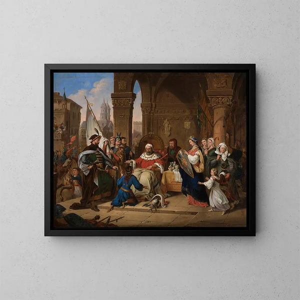Joven de Bolesław el Bocazas - Aleksander Lesser — cuadro enmarcado en la pared