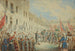 L'empereur dans l'établissement pour les pobres et los huérfanos en Drogovi - Aleksander Raczyski — vista de la obra